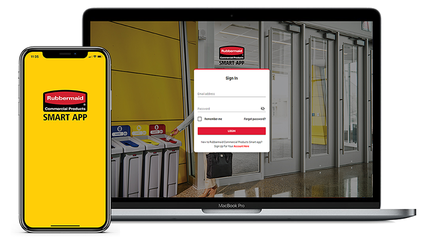 Rubbermaid SmartApp | Accessible in Web and Mobile